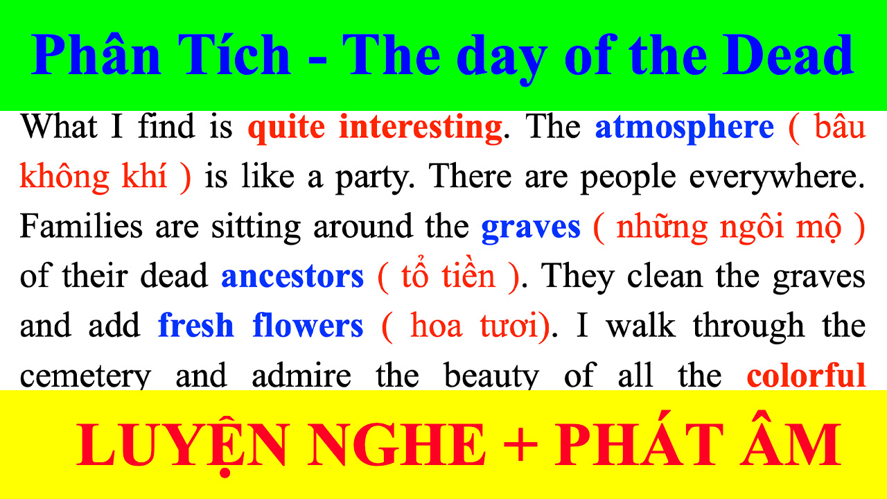 Bài The day of the Dead ministory, Effortless English